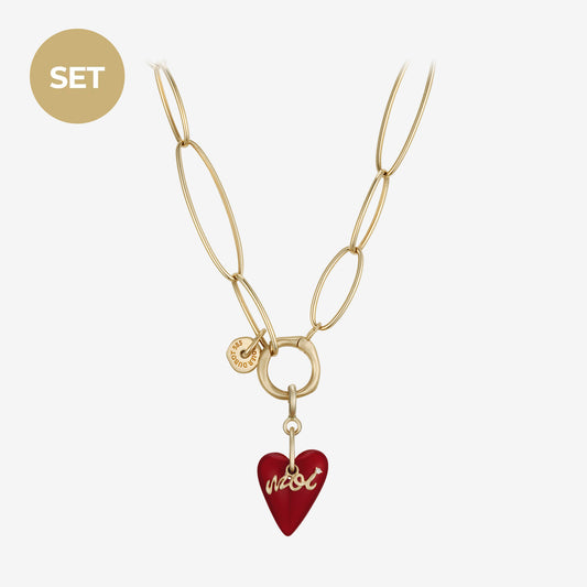 La vie de Paris Gold Necklace Set