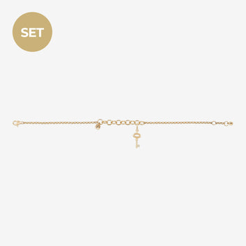 La vie de Paris Gold Bracelet Set