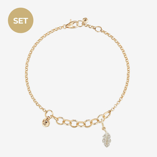 La vie de Paris Gold Bracelet Set