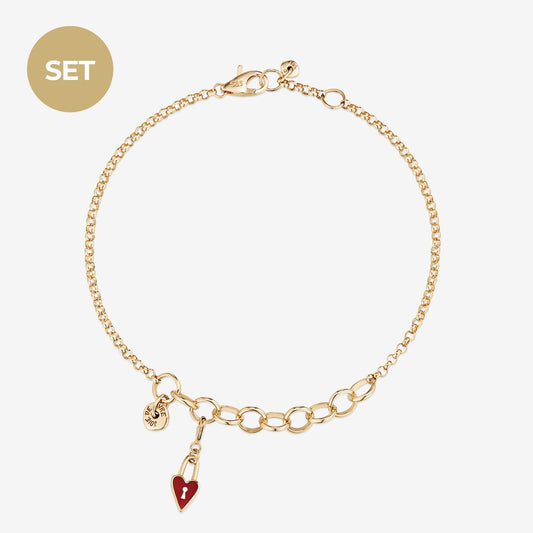 La vie de Paris Gold Bracelet Set