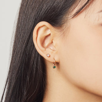 [May Birthstone] Debon D.D Gold Earring JDRERWS015G