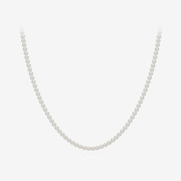 Signature. D Gold Pearl Necklace JDRNR4F816W (3mm)