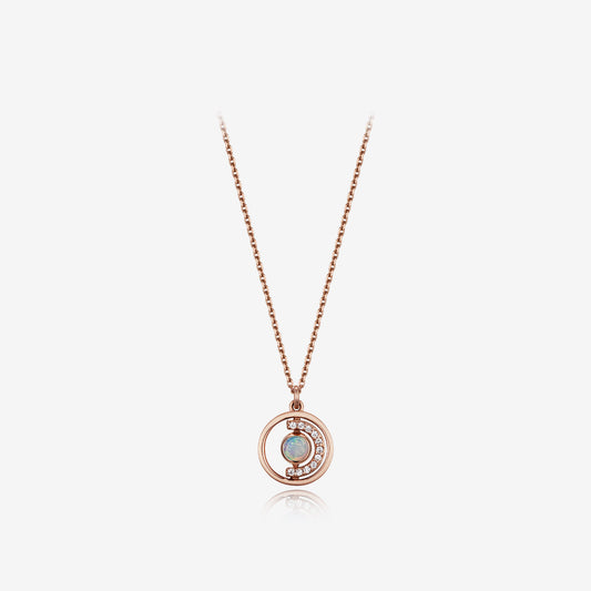 [October Birthstone] Petite D.D Gold Necklace JDRNRWS120W