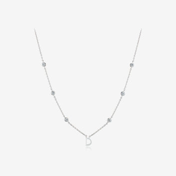 Miss. Doux Silver Necklace JDRNT3F84ZC