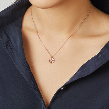 [October Birthstone] Petite D.D Gold Necklace JDRNRWS120W