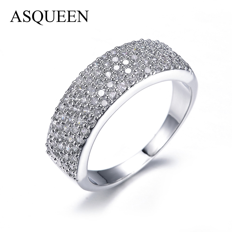 ASQUEEN Summer Jewelry Stores White Gold Plated Wedding  