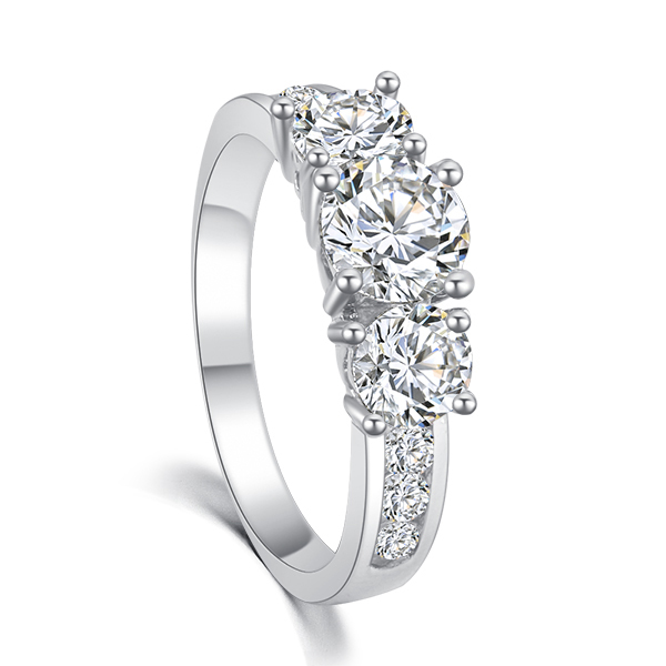 New hot Fashion Luxury High quality Plating 18K gold SWA Crystal CZ Diamond Ring Engagement jewelry